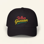 Wha Gwaan' Embroidery, Trendy Fashion Hat, Gift for Dads, Summer Style, Casual Headwear, Vacation Essential - Irie Blues Boutique