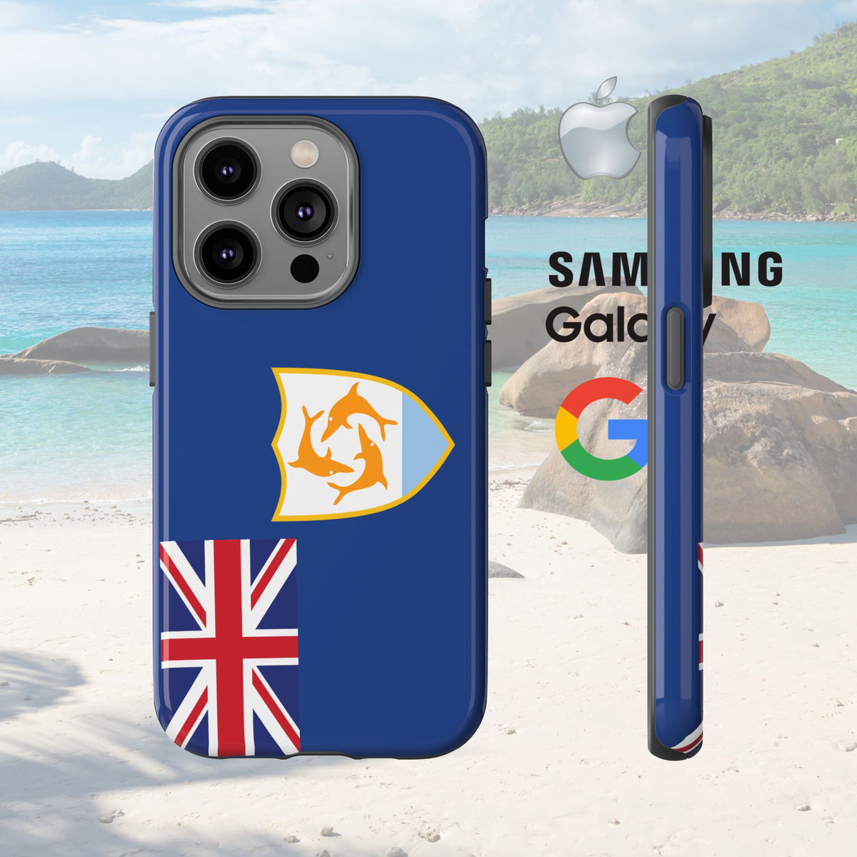 Anguilla Flag Tough Phone Case - Irie Blues Boutique