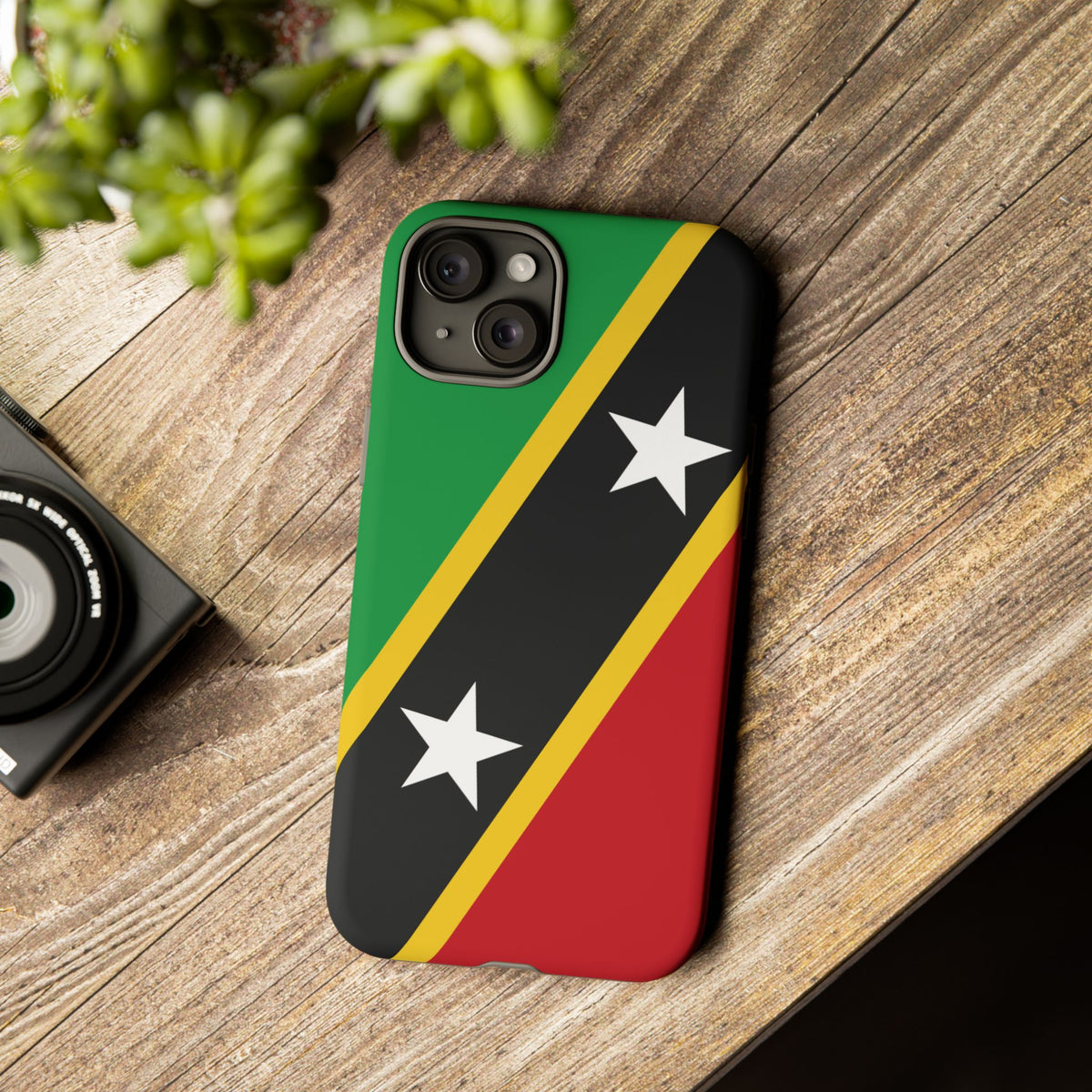 Saint Kitts and Nevis Flag Tough Phone Case - Irie Blues Boutique