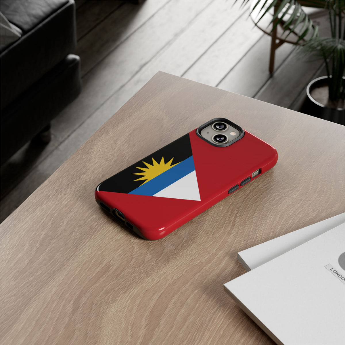 Antigua and Barbuda Flag Tough Phone Case - Irie Blues Boutique
