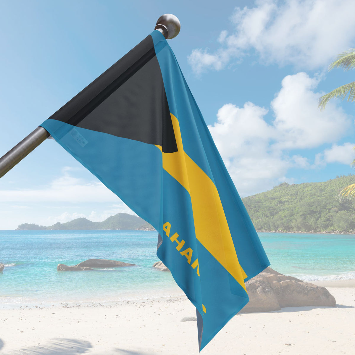Bahamas Flag Wall Art - Irie Blues Boutique