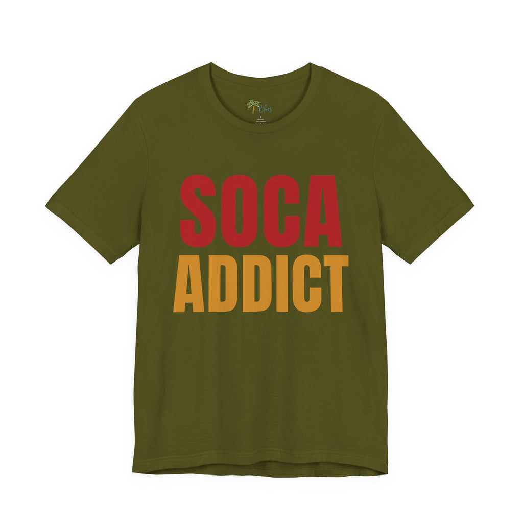 Soca Addict T-Shirt - Fun & Bold Unisex Tee for Music Lovers, Festivals, Parties, Gifts, Summer Wear - Irie Blues Boutique