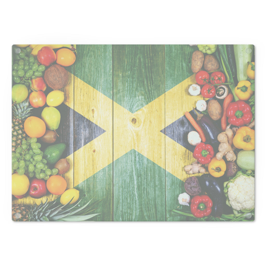 Jamaica Caribbean Flag Cutting Board | Irie Blues Boutique - Irie Blues Boutique