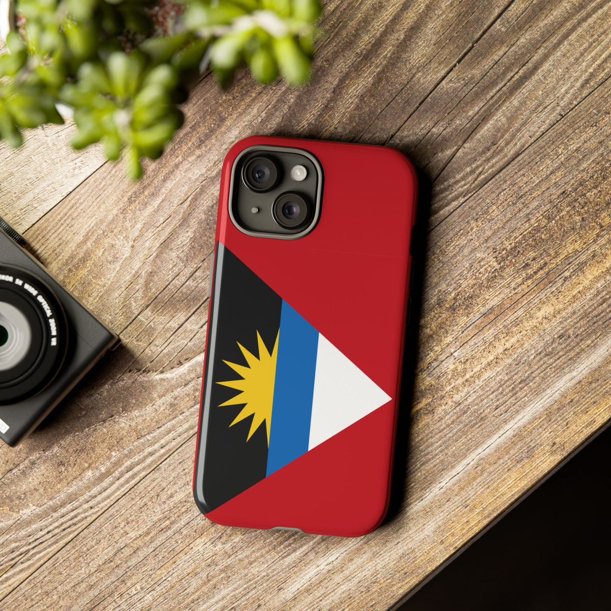 Antigua and Barbuda Flag Tough Phone Case - Irie Blues Boutique