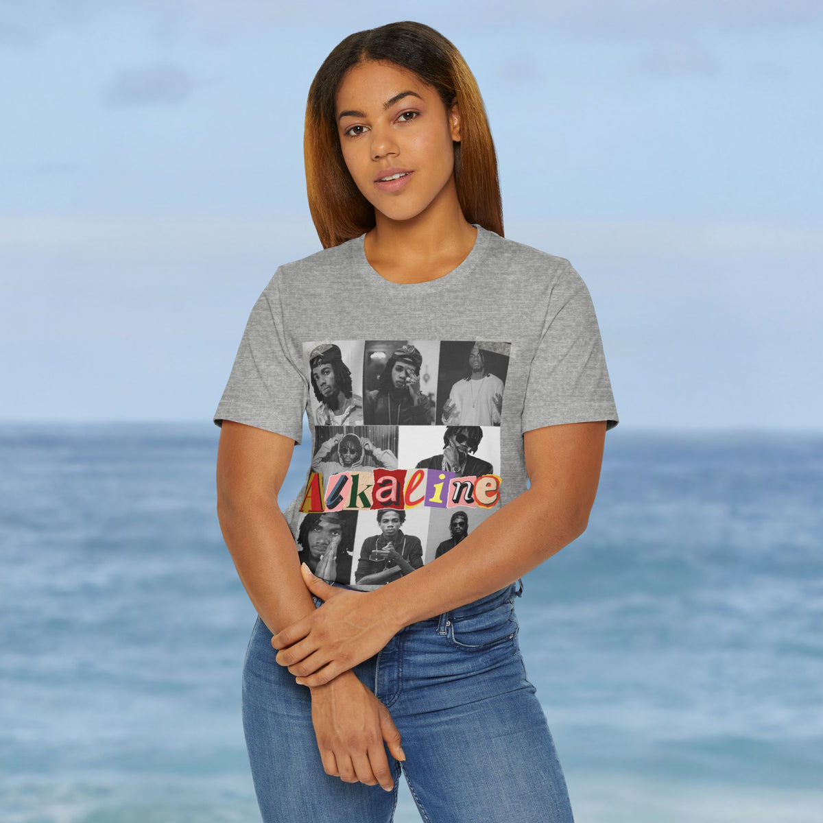 Alkaline If a No Me Then a Who Then Collage T-Shirt - Irie Blues Boutique