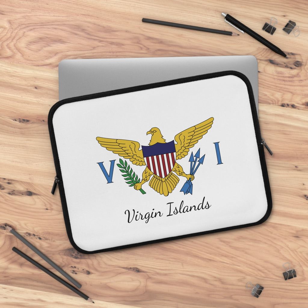 Virgin Islands Flag Laptop Sleeve Case - Irie Blues Boutique