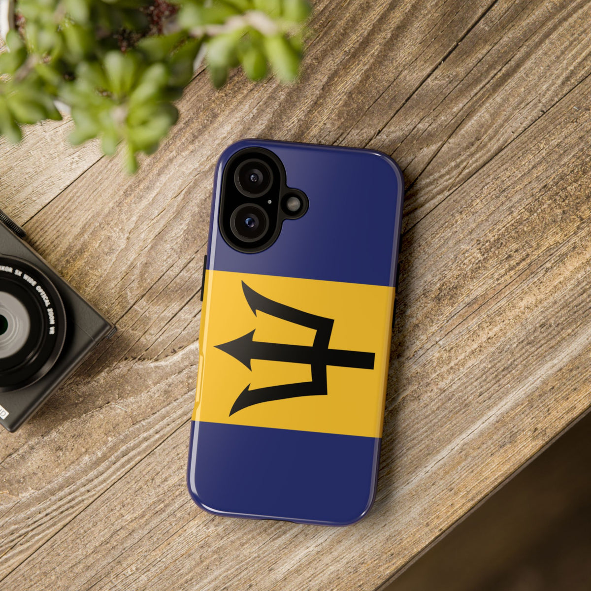 Barbados Flag Tough Phone Case - Irie Blues Boutique