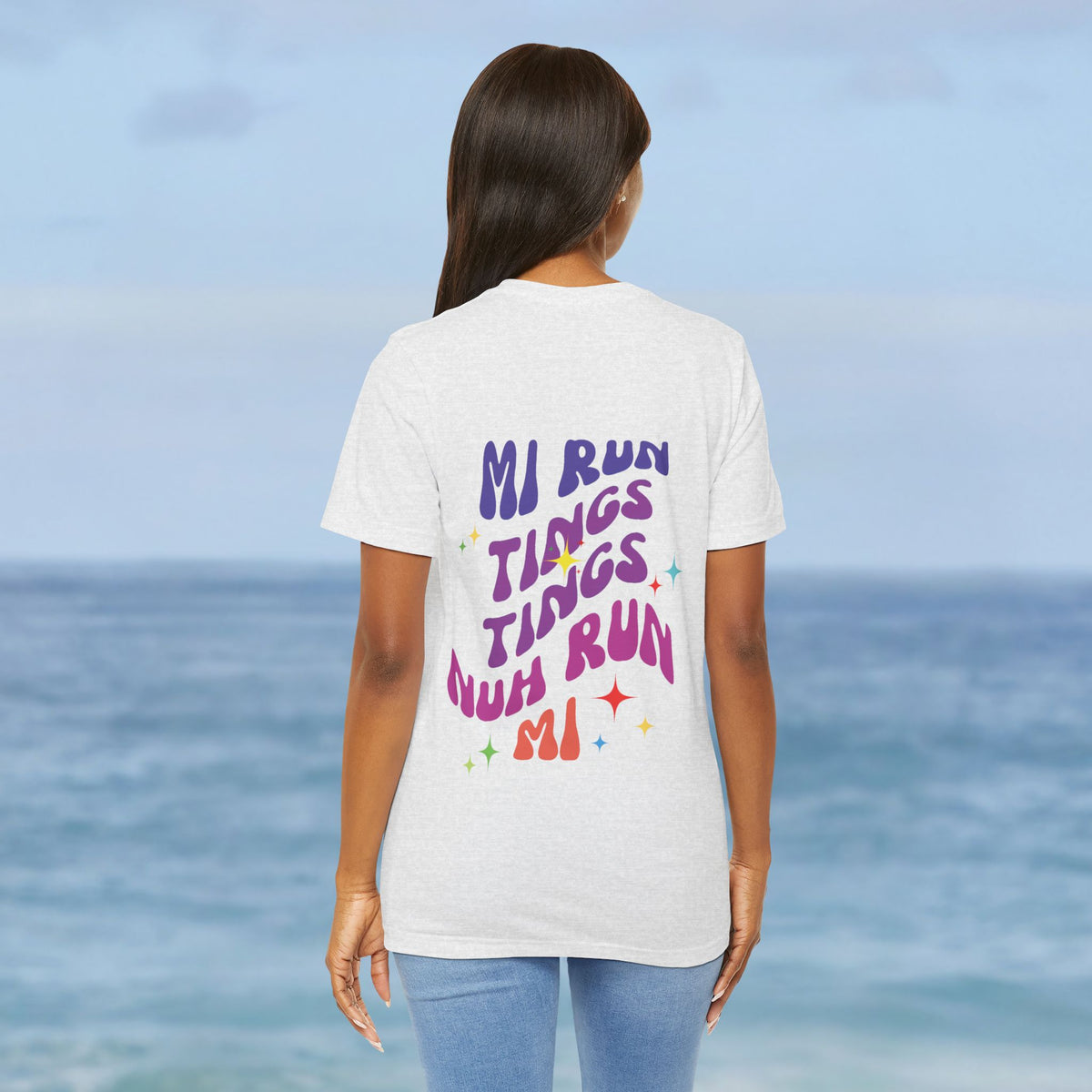 Daily Affirmation Mi Run Tings Caribbean Phrase T-Shirt - Irie Blues Boutique