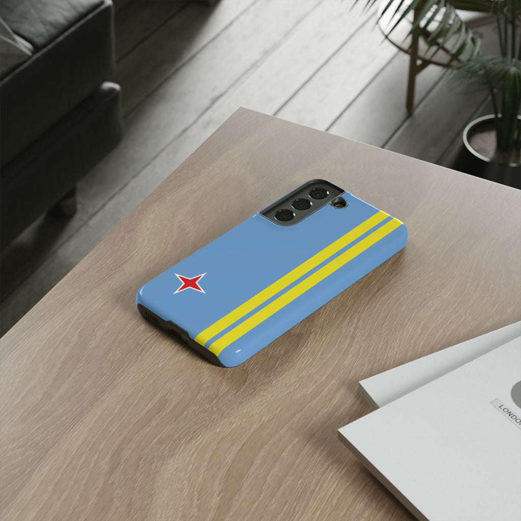 Aruba Flag Tough Phone Case - Irie Blues Boutique