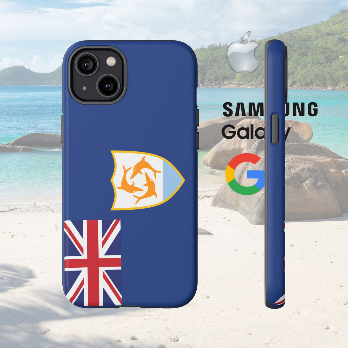 Anguilla Flag Tough Phone Case - Irie Blues Boutique