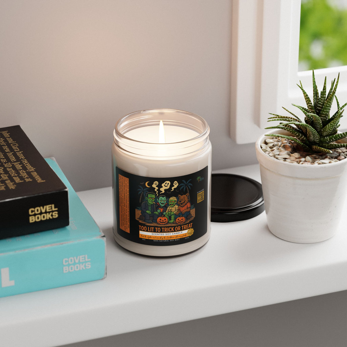 Too Lit to Trick or Treat Candle