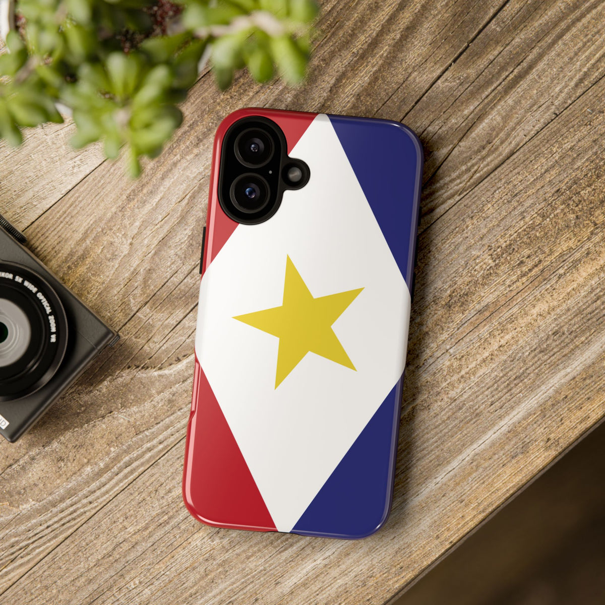 Saba Flag Tough Phone Case - Irie Blues Boutique