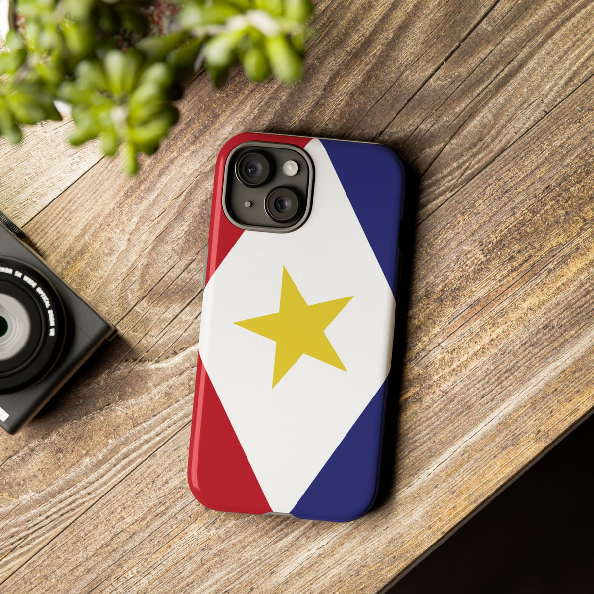 Saba Flag Tough Phone Case - Irie Blues Boutique