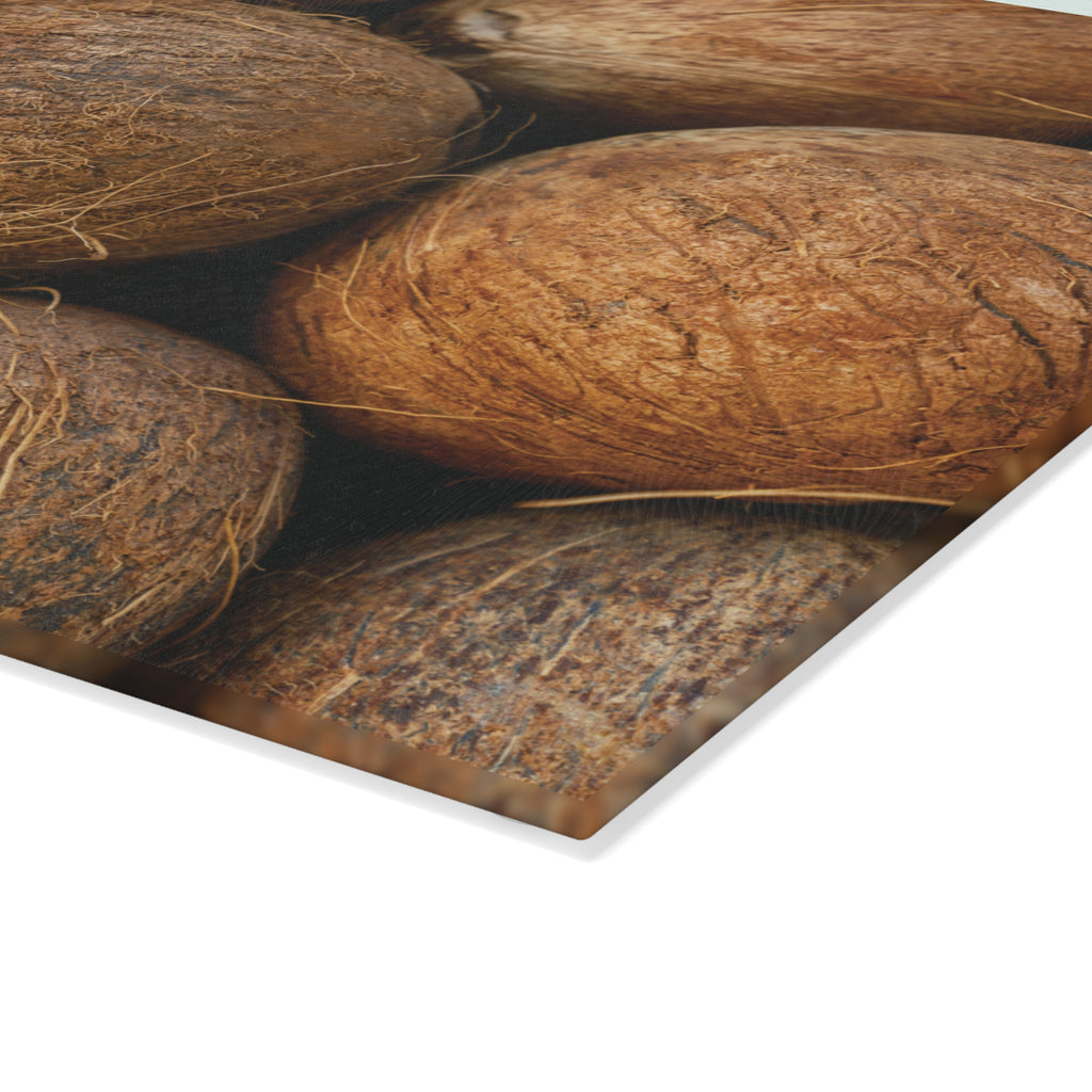 Coconuts Glass Cutting Board