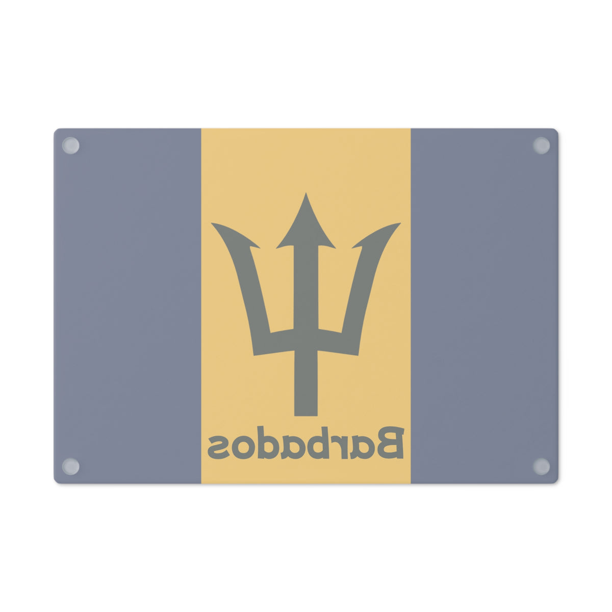 Barbados Flag Cutting Board - Irie Blues Boutique