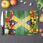 Jamaica Caribbean Flag Cutting Board | Irie Blues Boutique - Irie Blues Boutique