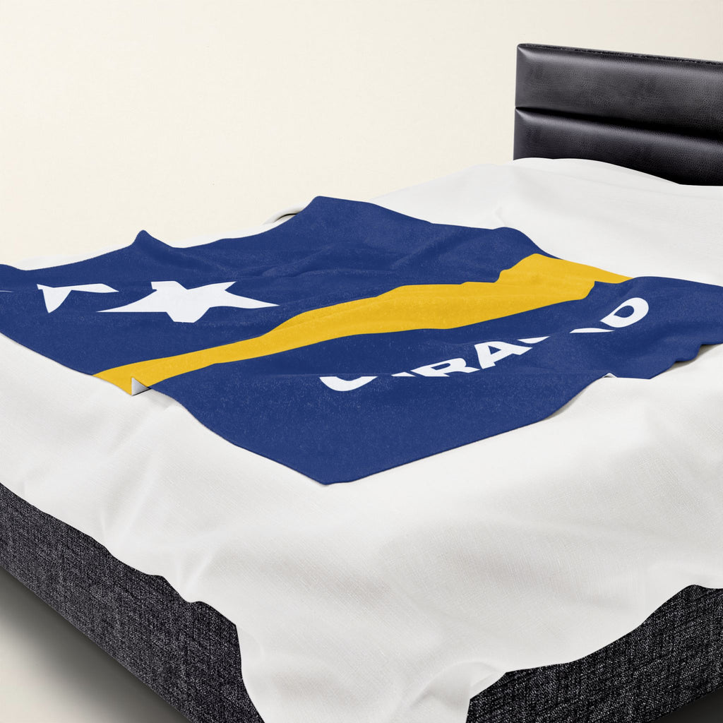 Curacao Flag Velveteen Plush Blanket
