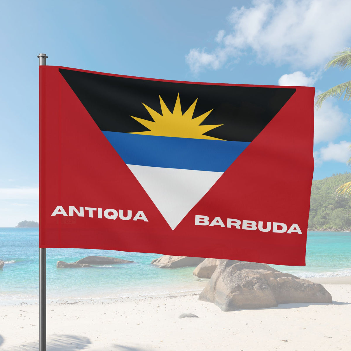 Antigua and Barbuda Flag Wall Art - Irie Blues Boutique