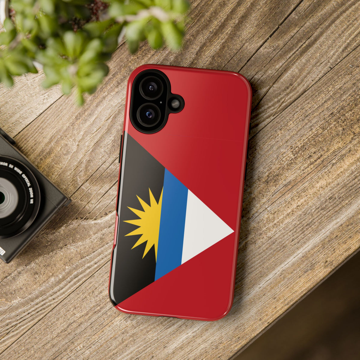 Antigua and Barbuda Flag Tough Phone Case - Irie Blues Boutique