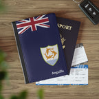 Anguilla Flag Leather Passport Cover - Irie Blues Boutique