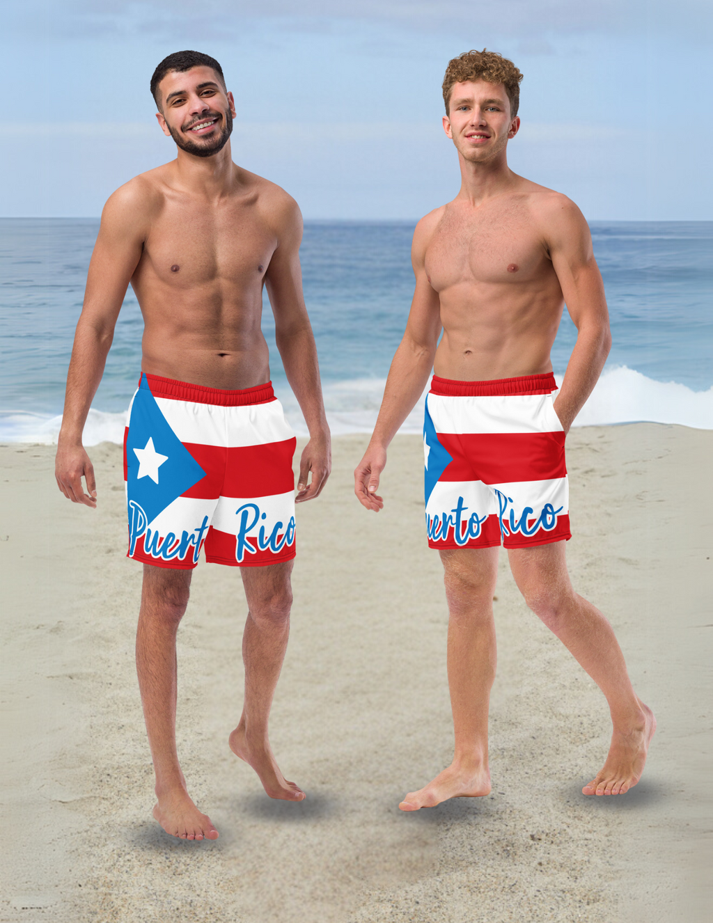 Puerto Rico Recycled Swim Trunks - Irie Blues Boutique
