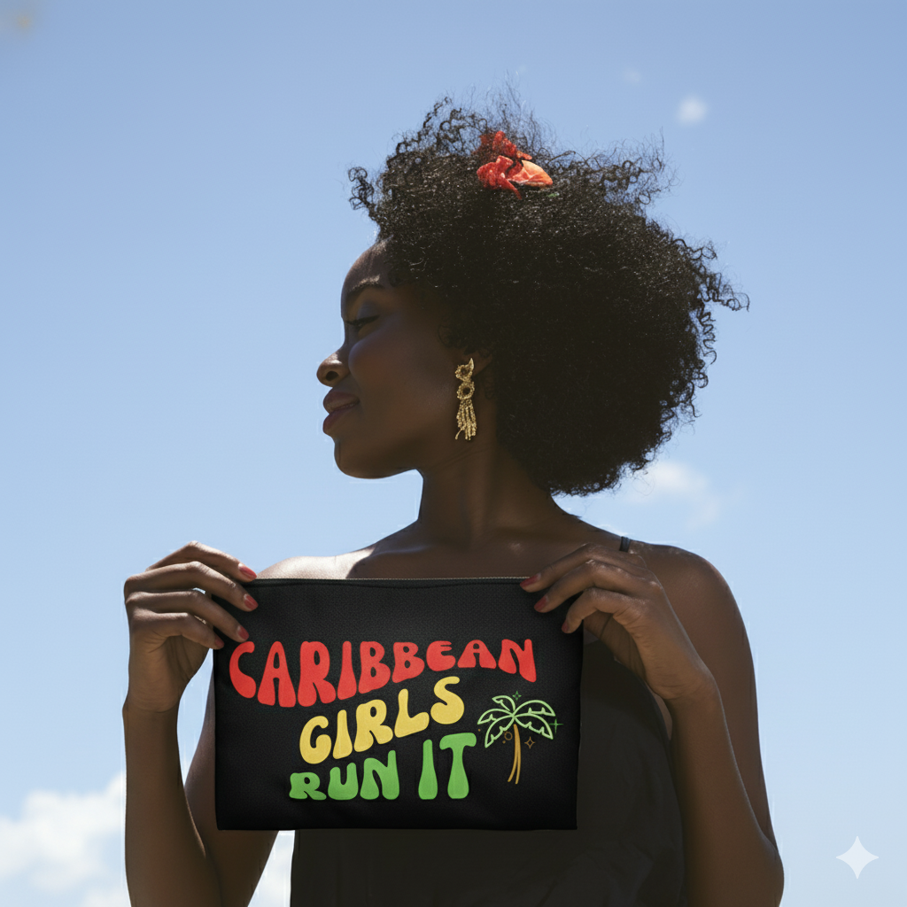 Caribbean Girls Run It Pouch - Irie Blues Boutique