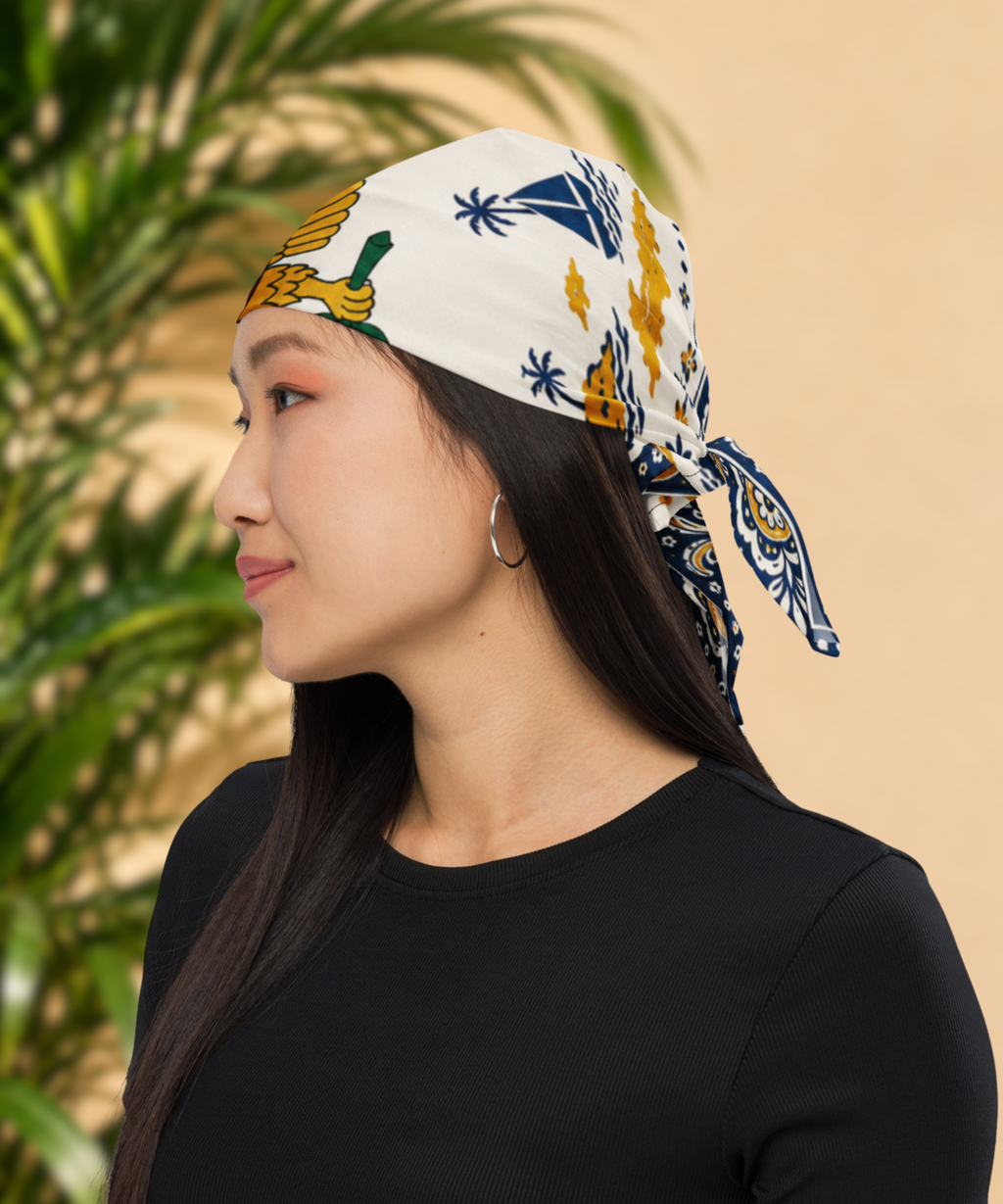 US Virgin Islands Flag Paisley Print Bandana