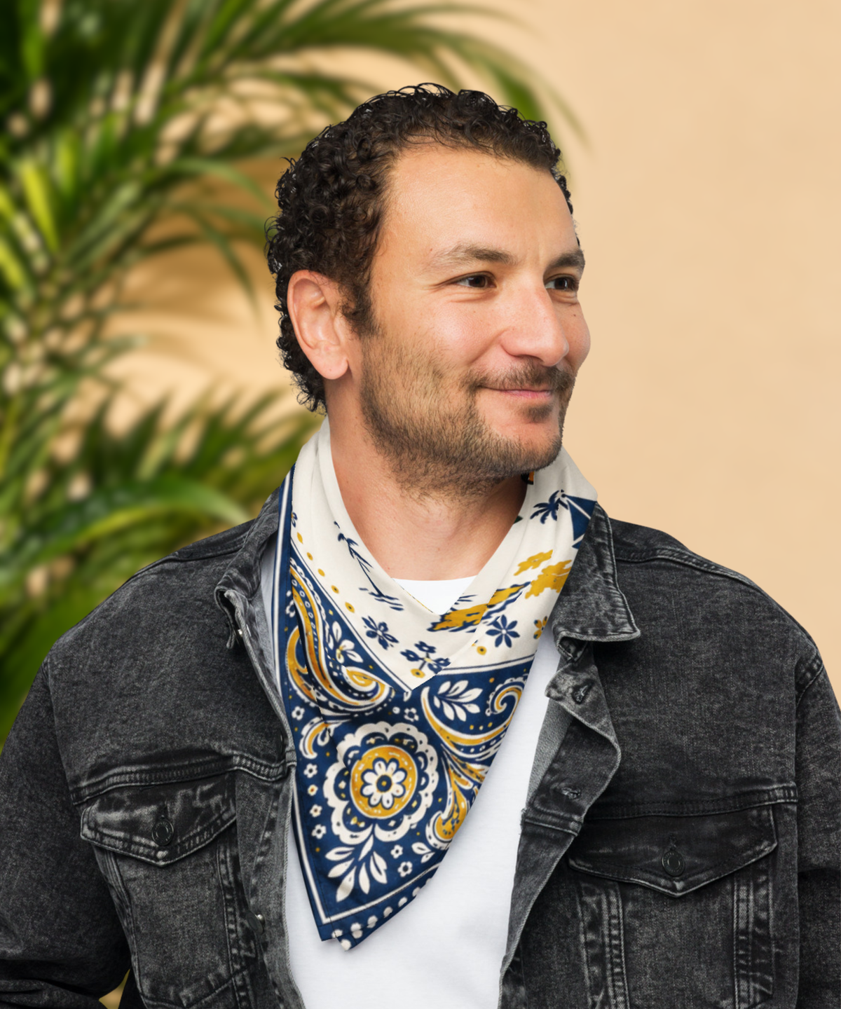 US Virgin Islands Flag Paisley Print Bandana