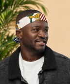US Virgin Islands Flag Paisley Print Bandana