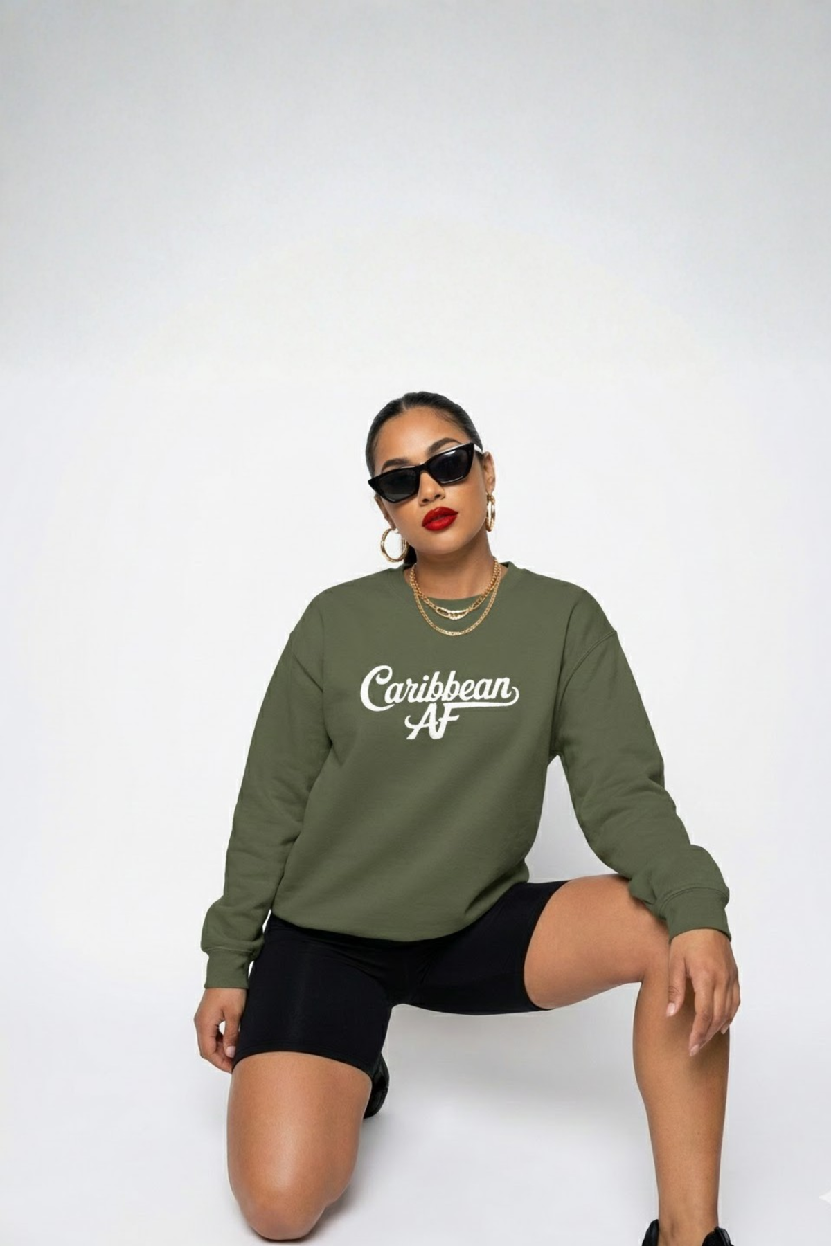 Caribbean AF Embroidery Sweatshirt