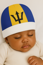 Barbados Flag Baby Beanie - Irie Blues Boutique