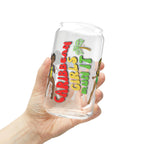 Caribbean Girls Run It 16oz Sipper Glass - Irie Blues Boutique