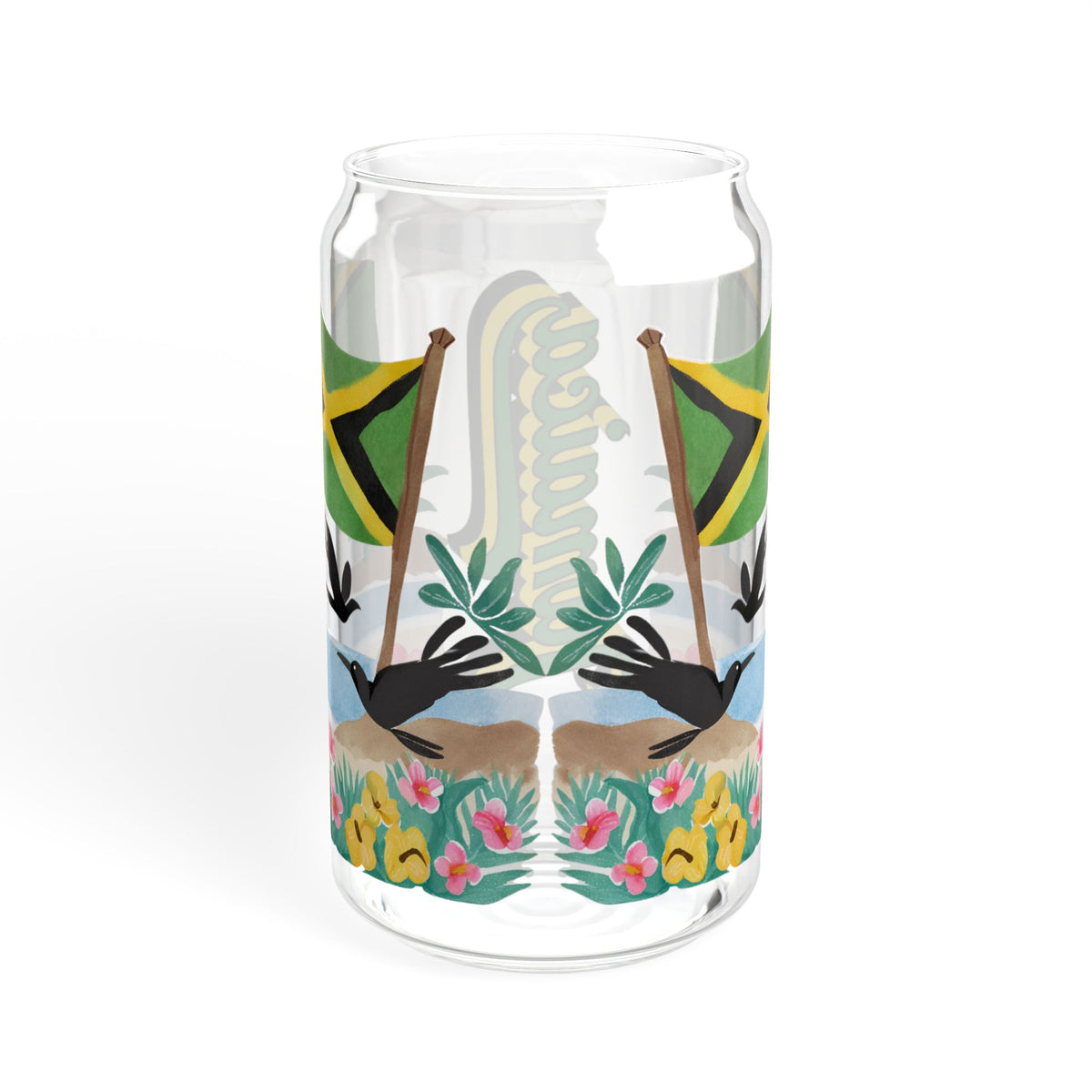 Jamaica Sipper Glass, 16oz - Irie Blues Boutique