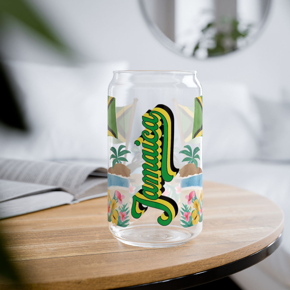 Jamaica Sipper Glass, 16oz - Irie Blues Boutique