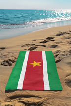 Suriname Flag Beach Towel