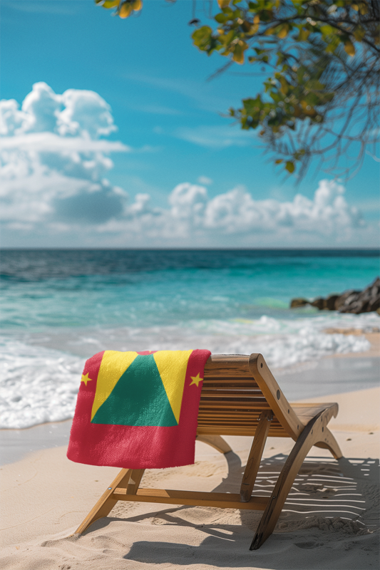 Grenada Flag Beach Towel - Irie Blues Boutique