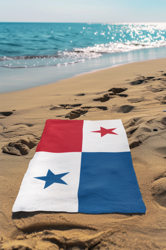 Panama Flag Beach Towel
