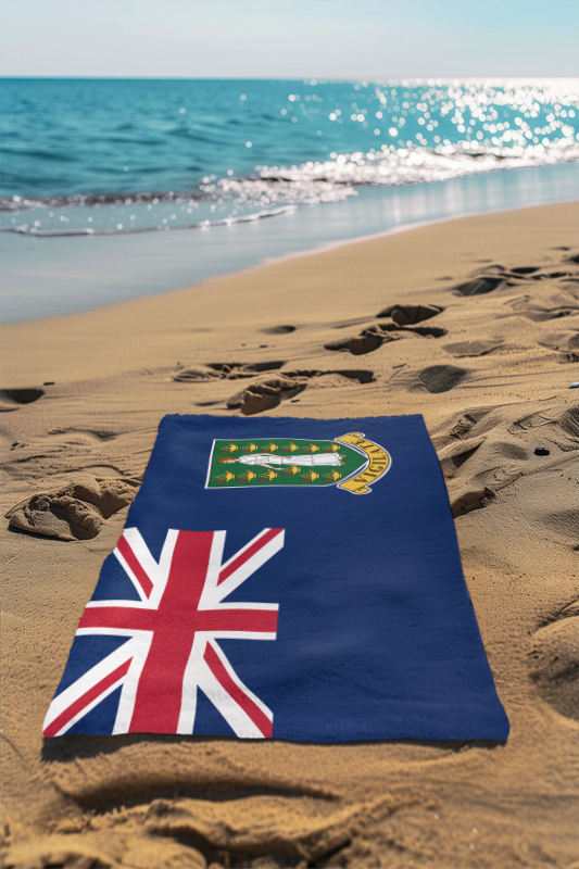 British Virgin Islands Flag Beach Towel - Irie Blues Boutique