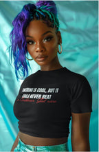 A Caribbean Gal Wine Women's Baby Tee - Irie Blues Boutique