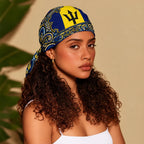 Barbados Flag Paisley Print Bandana