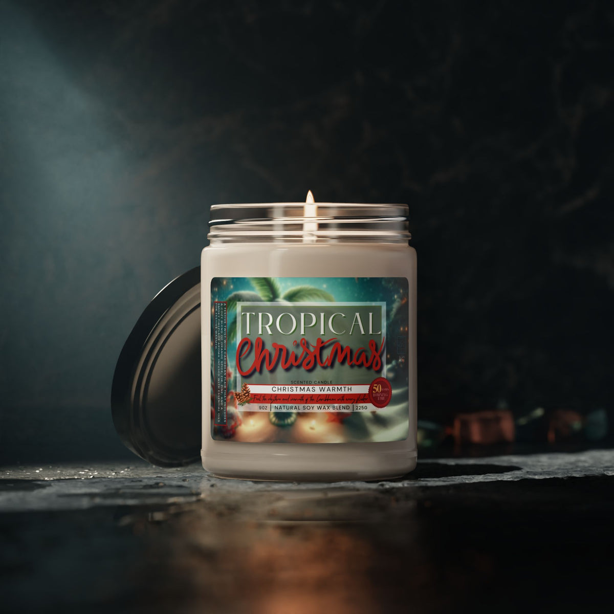 Tropical Christmas Warmth Soy Candle - Irie Blues Boutique