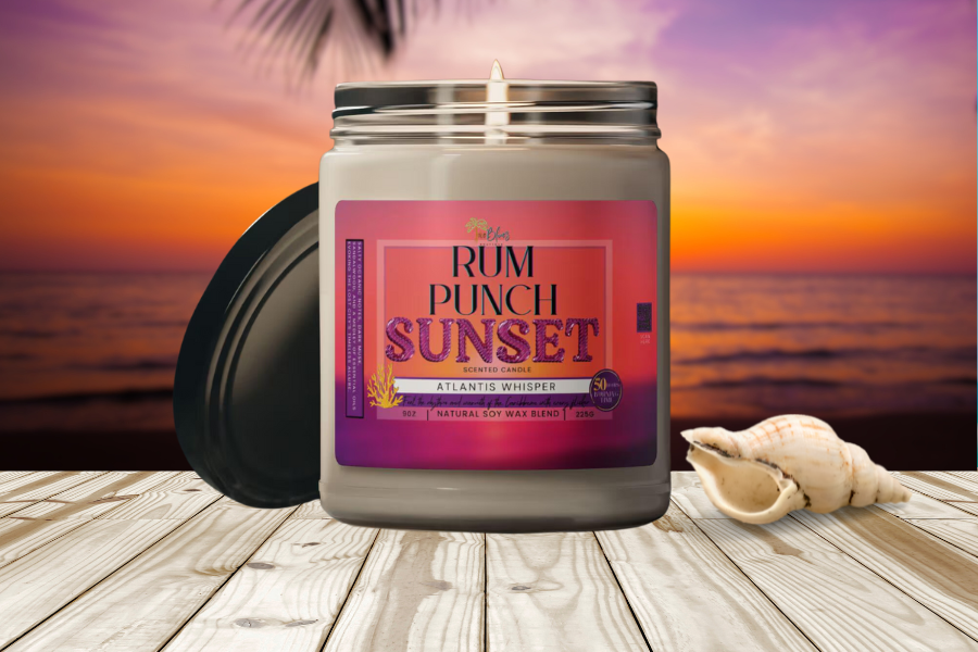 Rum Punch Sunset Scented Soy Candle - Irie Blues Boutique