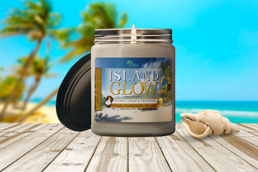 Island Glow Scented Soy Candle - Irie Blues Boutique