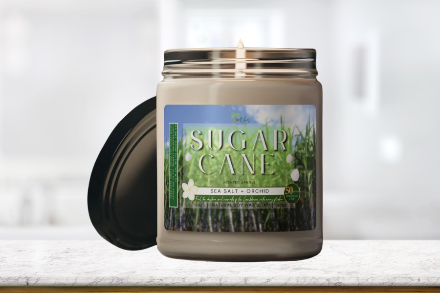 Sugar Cane Scented Soy Wax Candle - Irie Blues Boutique