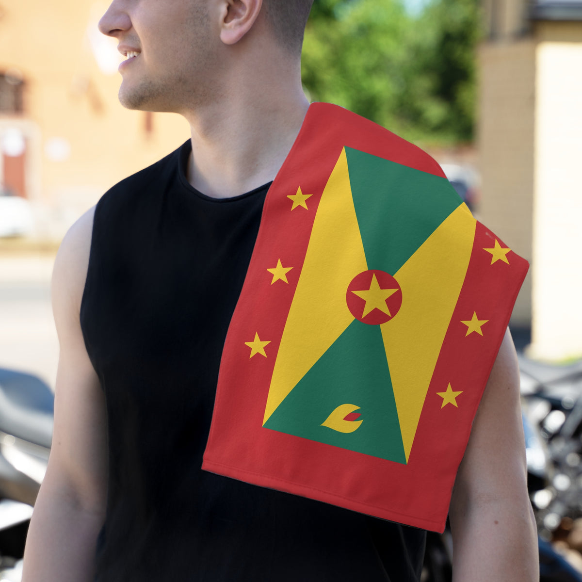 Grenada Flag Rally Towel - Irie Blues Boutique