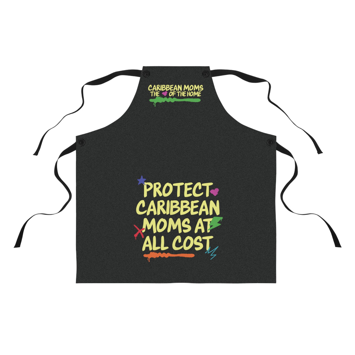 Caribbean Moms the Heart of the Home Cooking Apron - Irie Blues Boutique