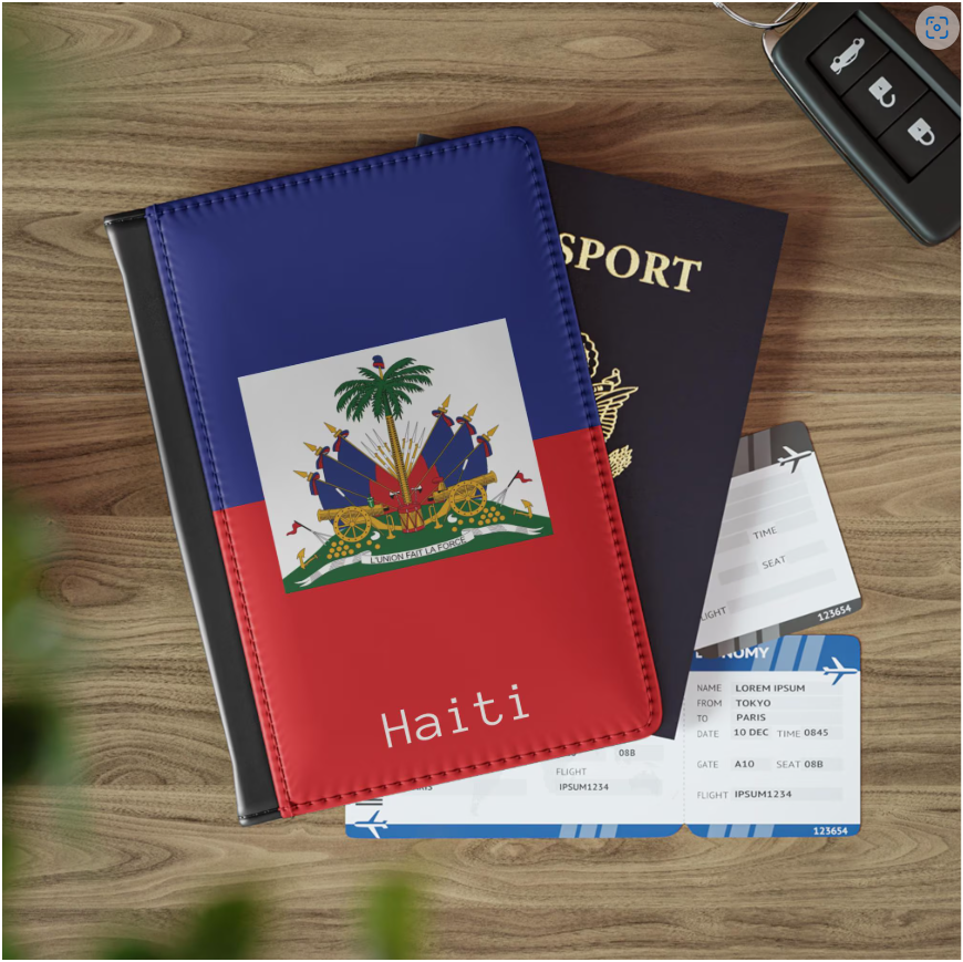 Haiti Passport Cover - Irie Blues Boutique