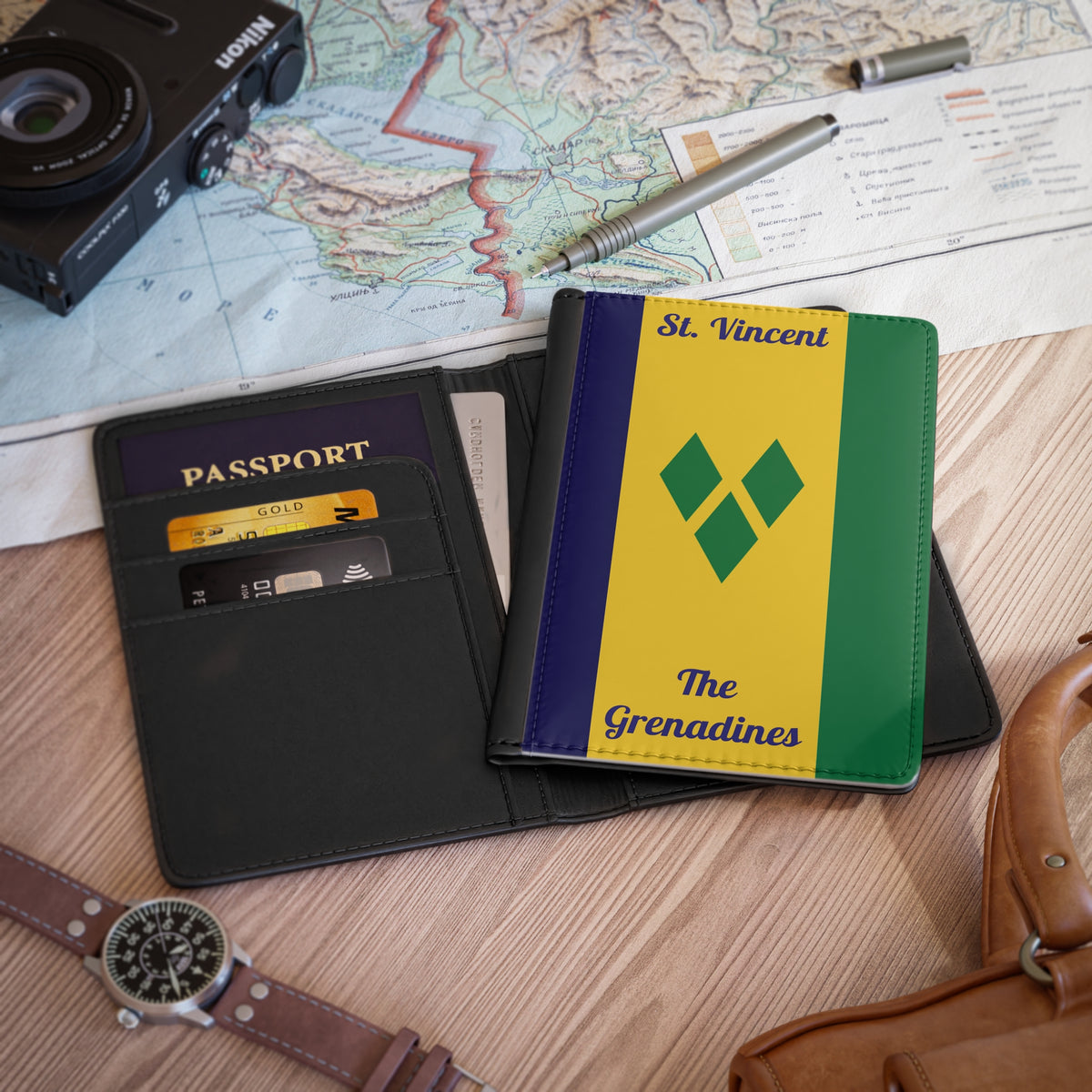 St. Vincent & The Grenadines Passport Cover - Irie Blues Boutique