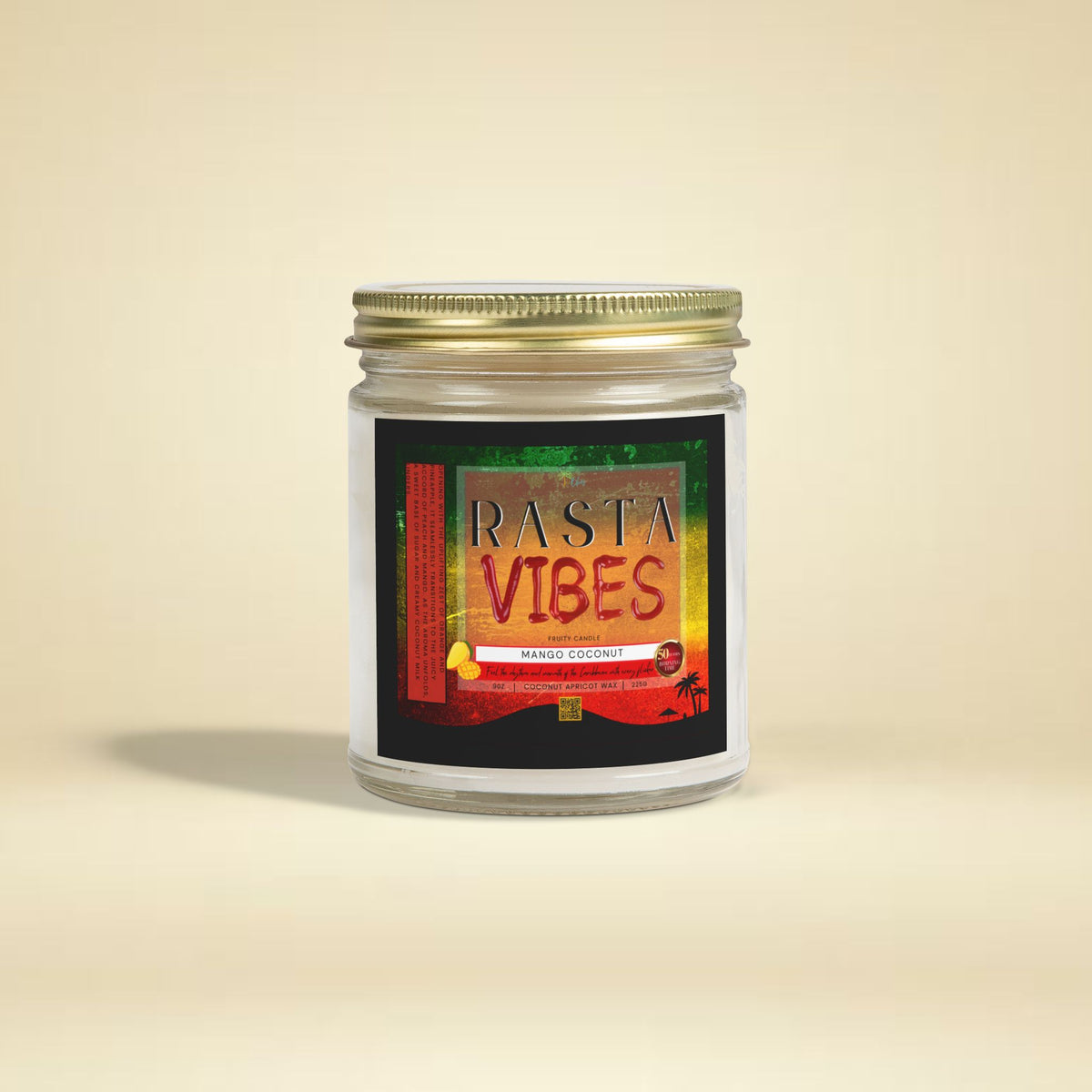 Rasta Vibes Scented Candle - Irie Blues Boutique