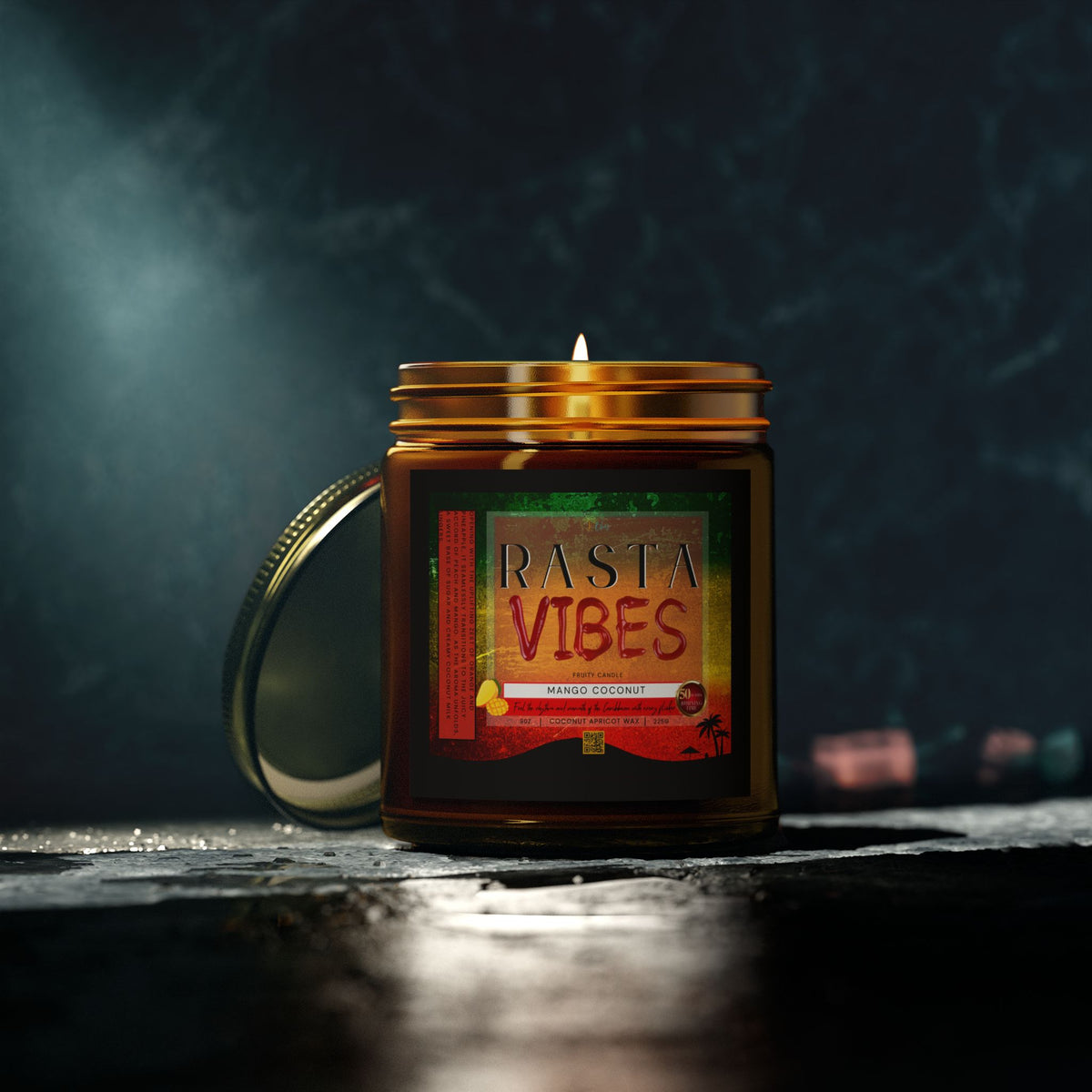Rasta Vibes Scented Candle - Irie Blues Boutique